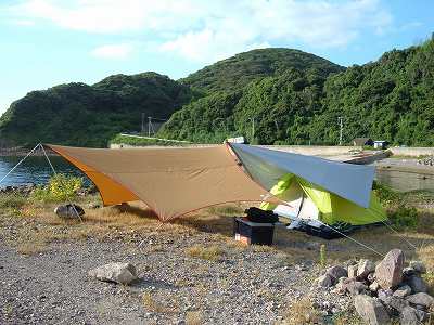 筑前大島の津和瀬キャンプ